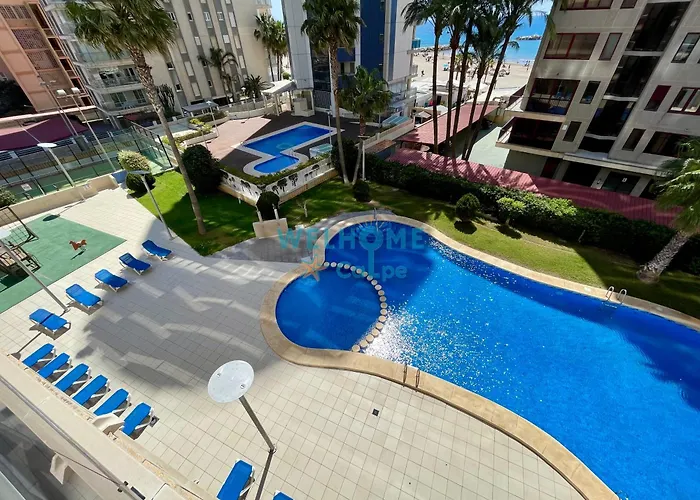 Orquidea Comodo Apartamento: Vista Al Mar, Piscina, Parking 아파트 칼페