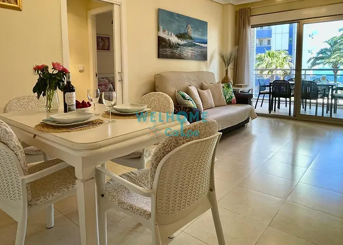 Orquidea Comodo Apartamento: Vista Al Mar, Piscina, Parking 아파트 칼페